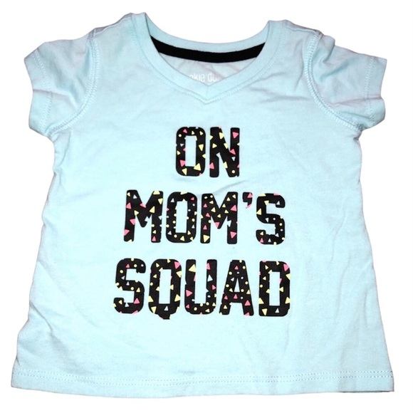 Okie Dokie Girls 6 Months On Moms Squad Graphic Tee - Picture 1 of 3